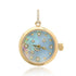 Functional Blue Mother of Pearl & Diamond Galaxy Clock Charm
