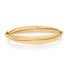 Vintage High Polish & Twisted Gold Intertwined Bangle Bracelet