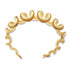 Vintage Sculptural Gold Swirl Bracelet with Flush Clasp