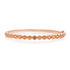 Orange Sapphire Bezel Rounds Bangle Bracelet