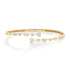 Heart & Mixed Shape Diamond Bezel Bypass Bracelet