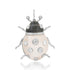 Mother of Pearl & Onyx Scarab Charm with Diamonds
