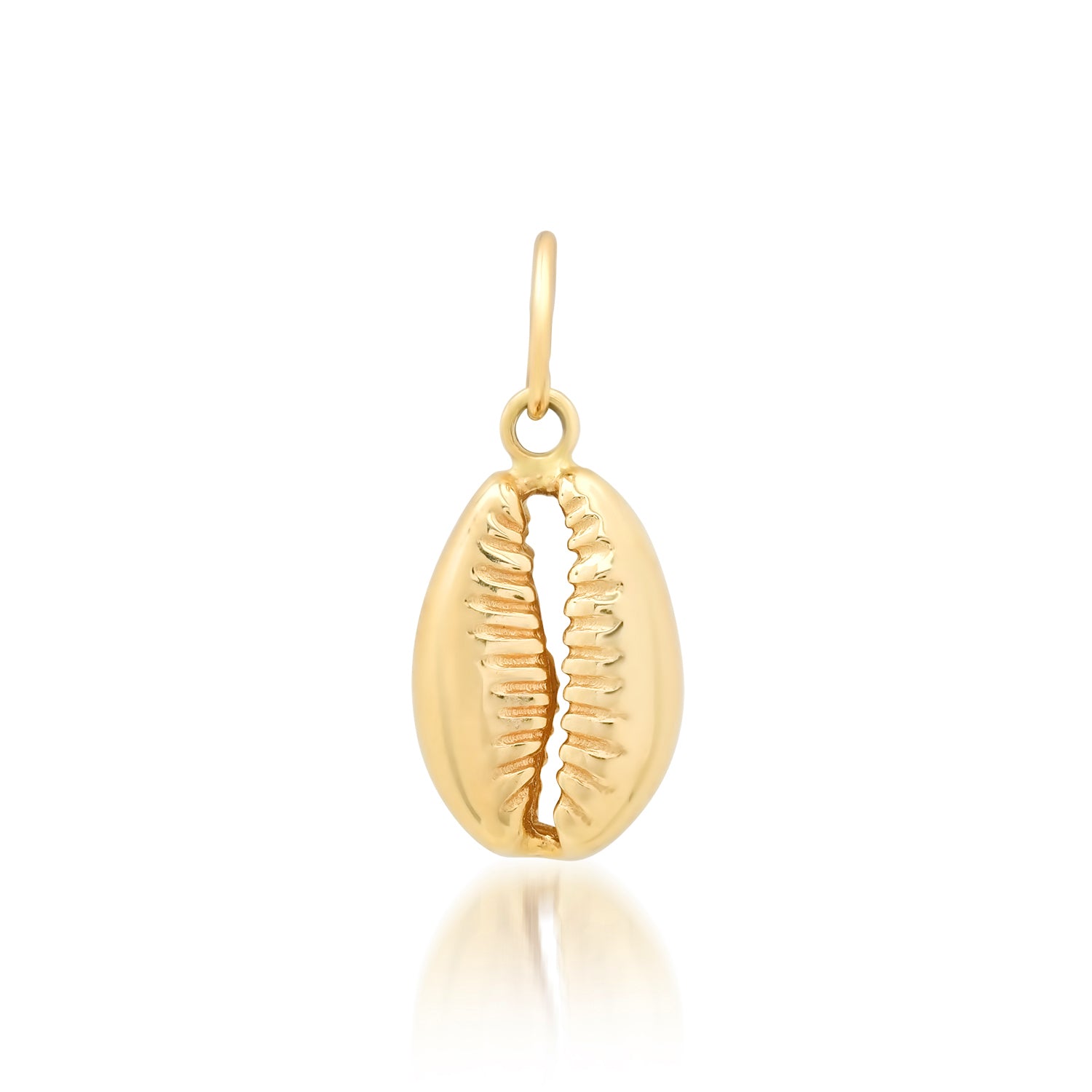 Sleek & Petite Gold Cowrie Charm
