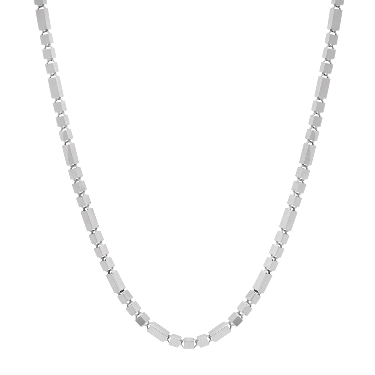 Hollow Box Link Gold Chain Necklace