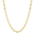 Ultra Flat Mariner Link Gold Chain Necklace