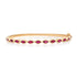 Marquise Ruby Bezel Bangle Bracelet