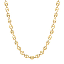 One of a Kind Puffy Mariner Link Gold Chain Necklace