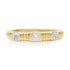 Diamond Shapes Fluted Band Ring