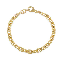 Solid Gold Mariner Chain Bracelet