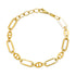 Flat Mariner & Long Link Gold Chain Bracelet