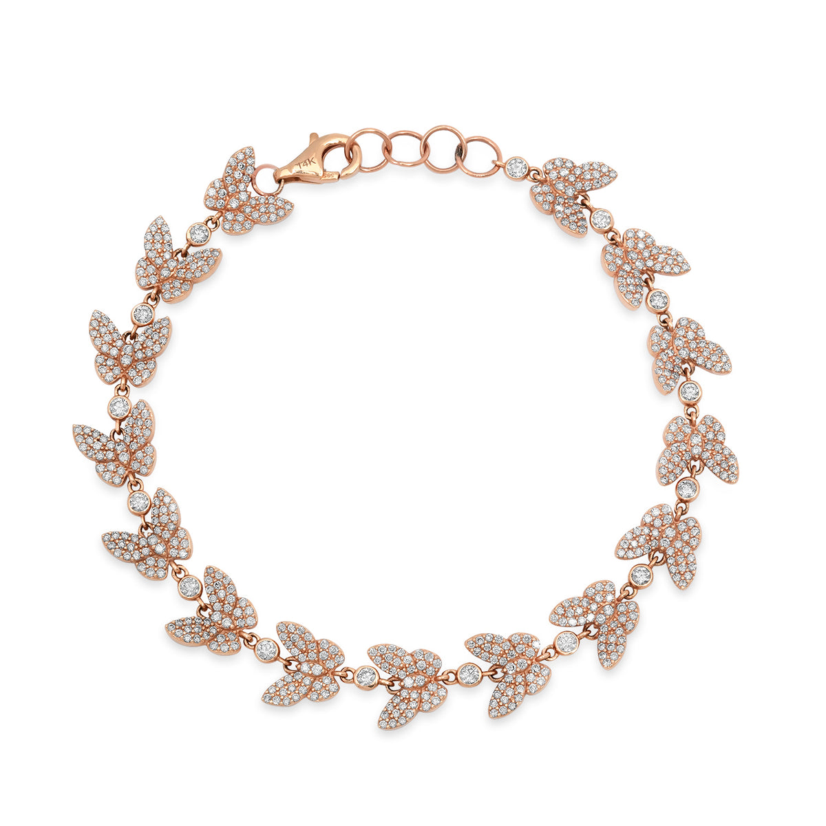 Eternal Transformation Diamond Butterfly Bracelet
