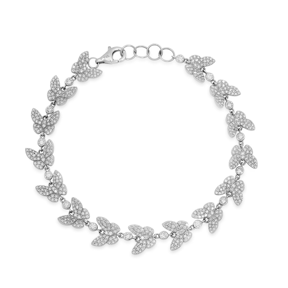 Eternal Transformation Diamond Butterfly Bracelet