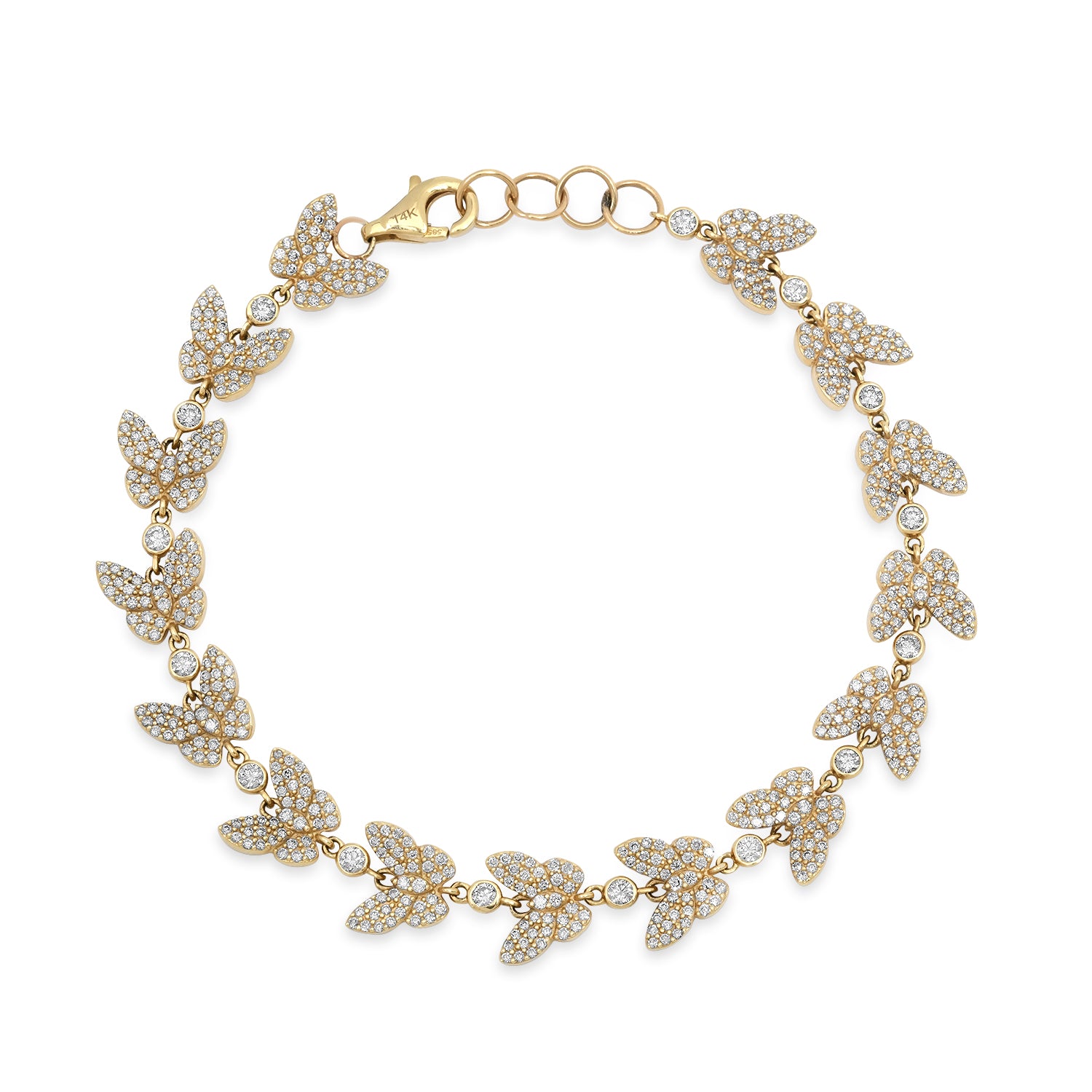 Eternal Transformation Diamond Butterfly Bracelet