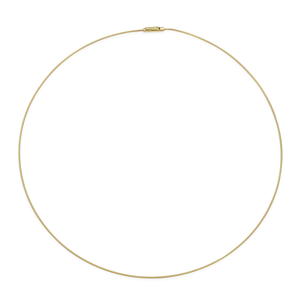 Thin Gold Wire Collar Necklace