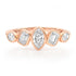 Graduated Multi-Shape Diamond Bezel Ring