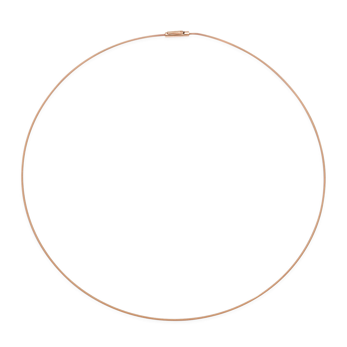 Thin Gold Wire Collar Necklace