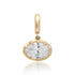 Lab Grown Oval Diamond Cut Georgian Set Charm