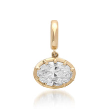 Lab Grown Oval Diamond Cut Georgian Set Charm