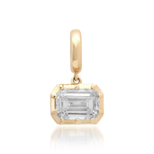 Lab Grown Diamond Emerald Cut Georgian Set Charm