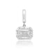 Lab Grown Diamond Emerald Cut Georgian Set Charm