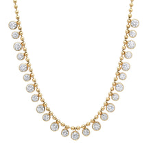 Statement Lab Grown Diamond Dangle Ball Chain Necklace