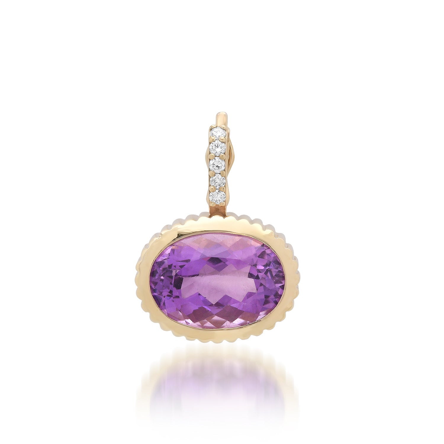 Dream in Technicolor Amethyst & Diamond Charm
