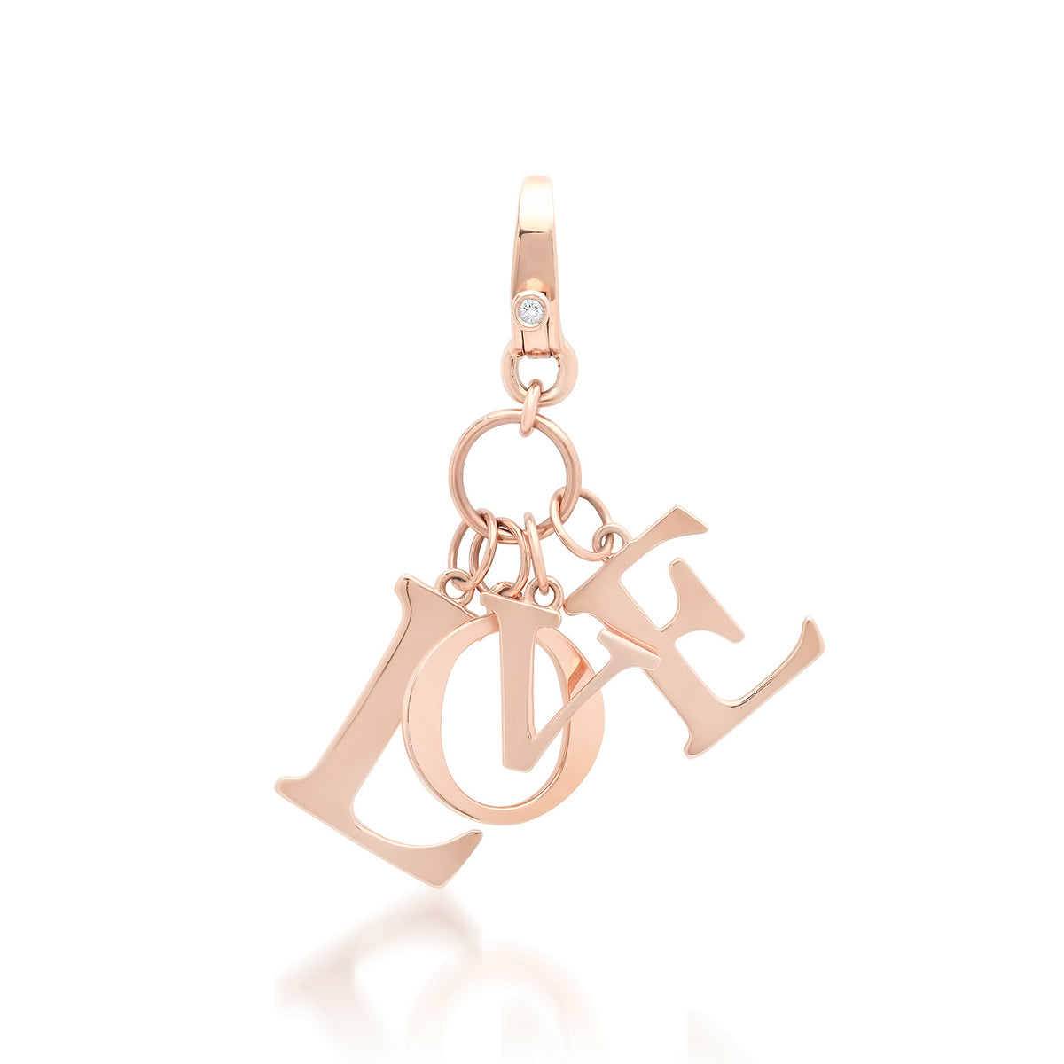 Gold Love Letter Dangle Charm