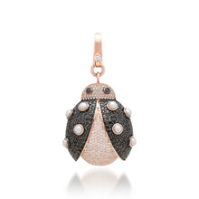 Black Diamond & Pearl Lucky Ladybug Charm