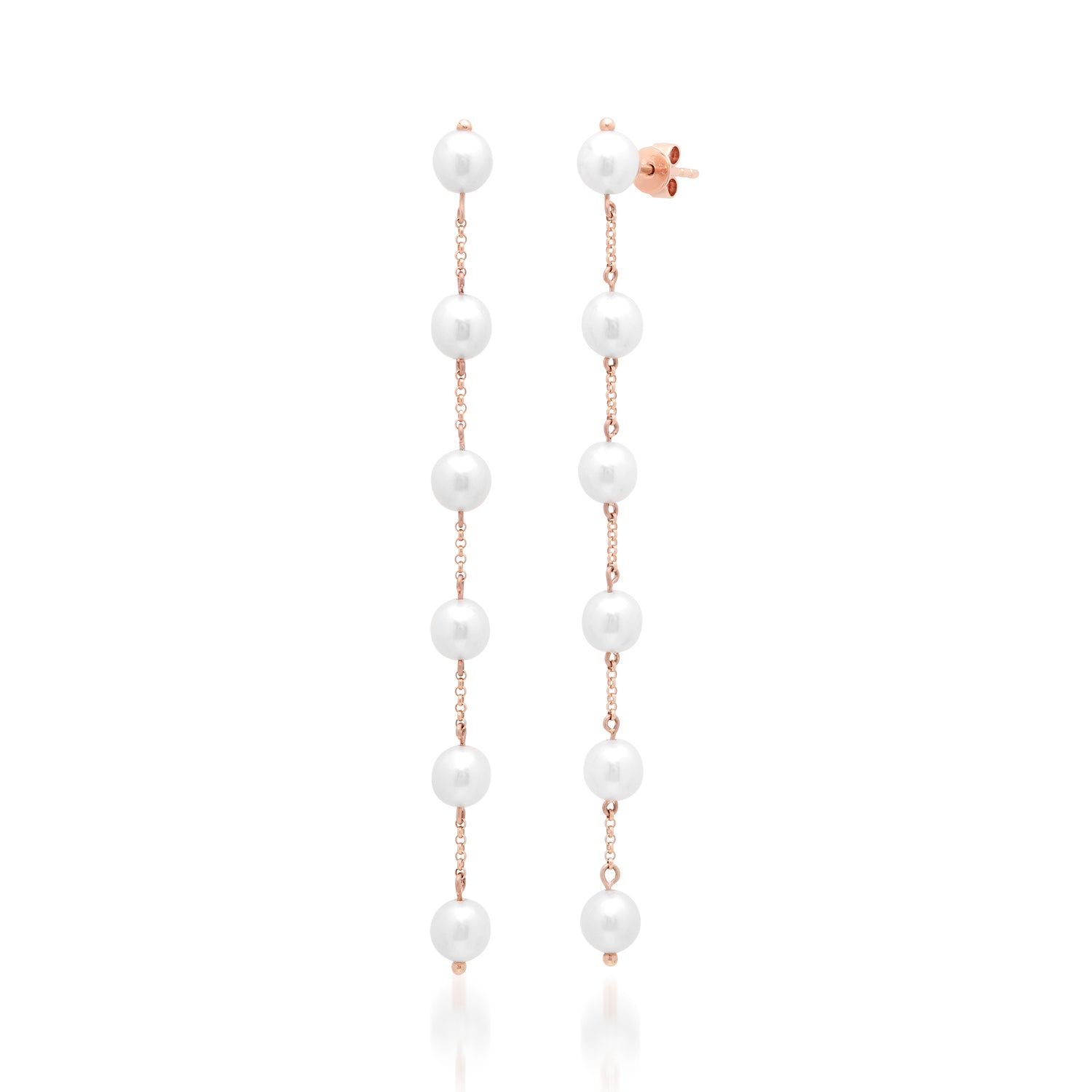 Lengthy Pearl Drop Earrings