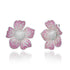Blossom Bauble Pink Sapphire & Diamond Flower Earrings