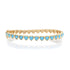 Turquoise or Coral Endless Hearts Bangle Bracelet