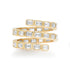 Diamond Baguette Statement Spiral Ring