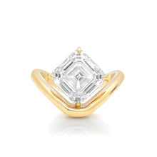 Asscher Cut Lab Diamond Levitate Ring