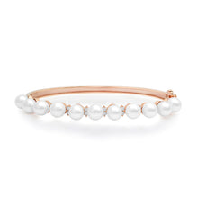 Pops of Pearl & Diamond Bangle Bracelet