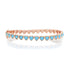 Turquoise or Coral Endless Hearts Bangle Bracelet