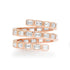 Diamond Baguette Statement Spiral Ring