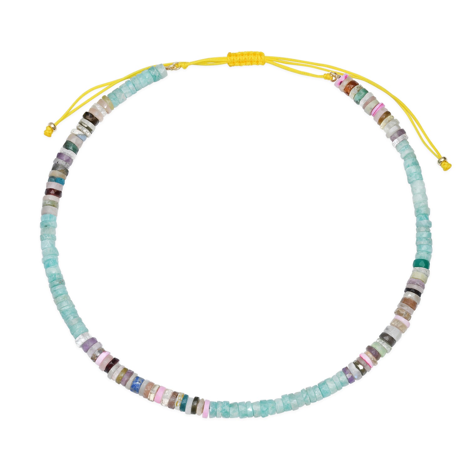 Amazonite Adjustable Beaded Necklace