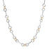 Two Tone Silver & Gold Bone Link Necklace