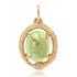 Tourmaline or Opal Snake Ouroboros Charm
