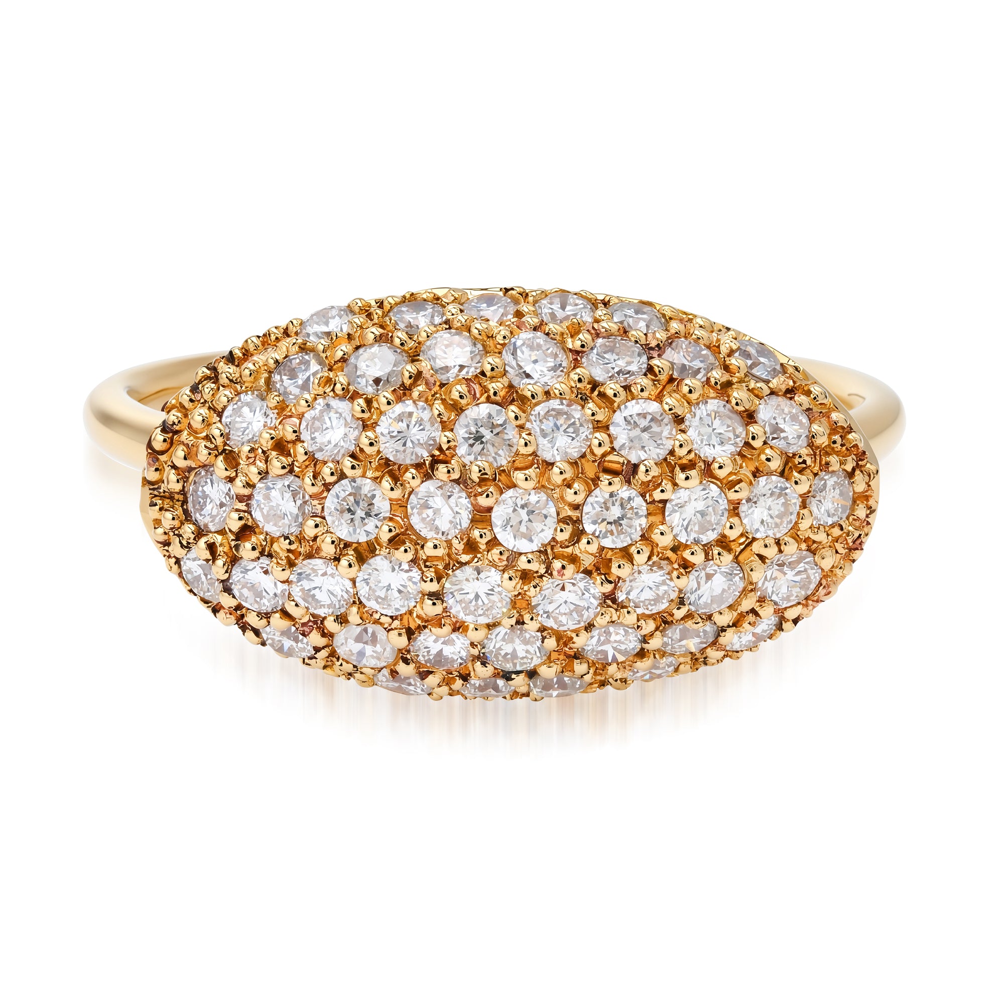 Pave Diamond Egg Ring
