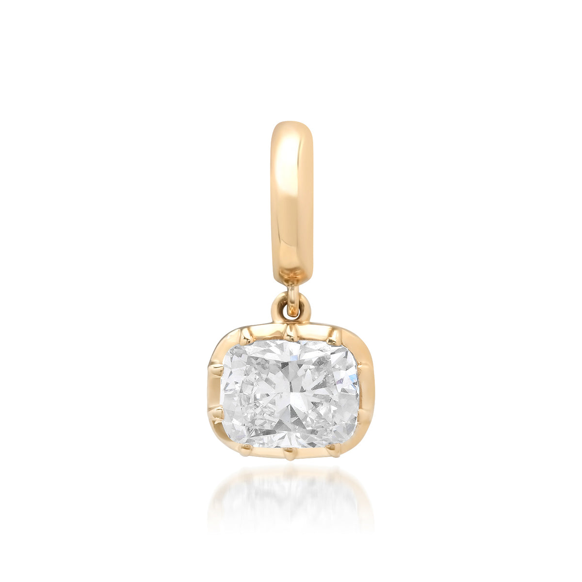 Lab Grown Diamond Cushion Cut Georgian Set Charm