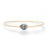 Thin Gold Filled Tahitian Pearl Wire Bangle Bracelet