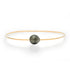 Thin Gold Filled Tahitian Pearl Wire Bangle Bracelet