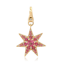 Gemstone Starburst Charm