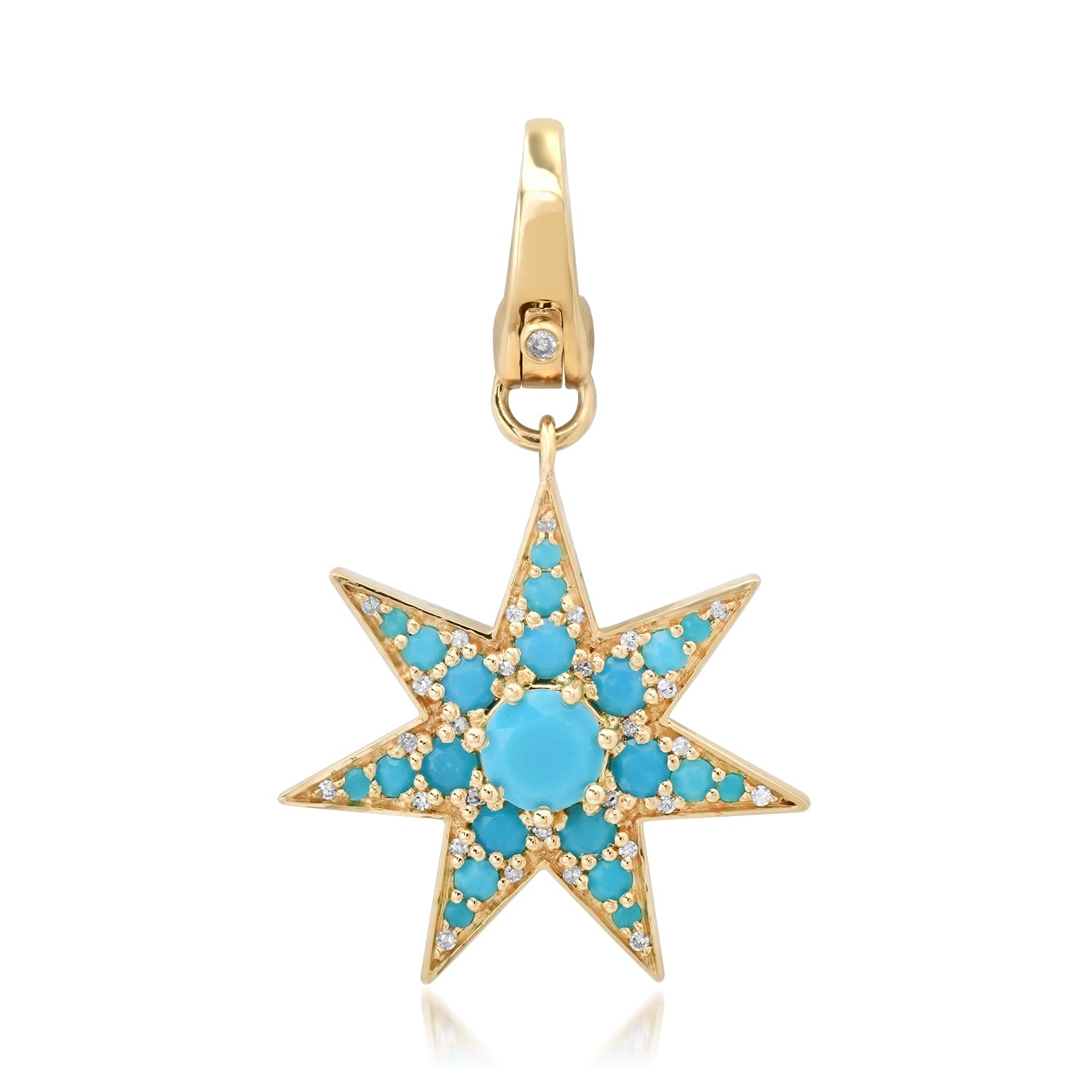 Gemstone Starburst Charm