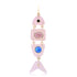 Segmented Gemstone Inlay Fish Charms