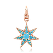 Gemstone Starburst Charm