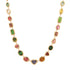 One of a Kind Bezel Set  Mixed Shape Tourmaline Statement Necklace