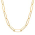 Extra Long Link Hollow Gold Chain Necklace
