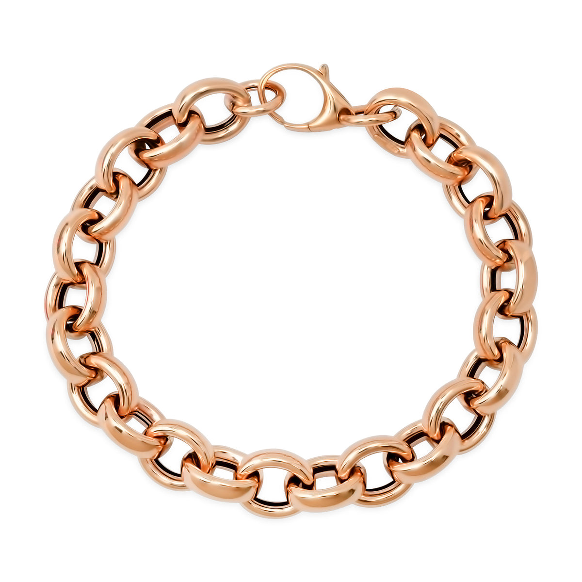 Oval Chunky Gold Chain Bracelet